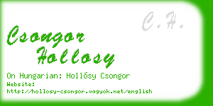 csongor hollosy business card